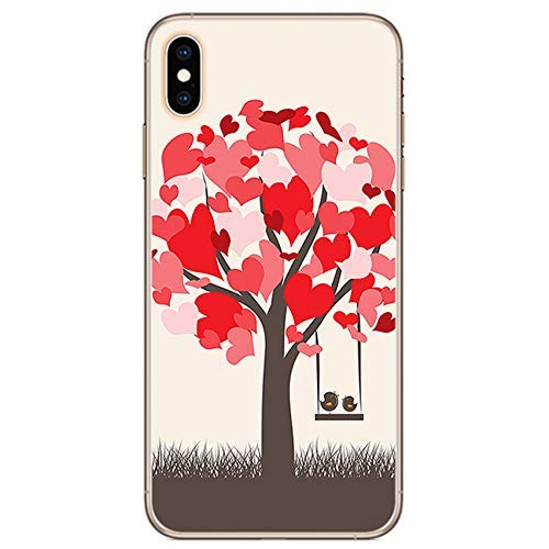 Tumundosmartphone Funda Gel TPU para iPhone XS MAX diseño PAJARITOS Dibujos