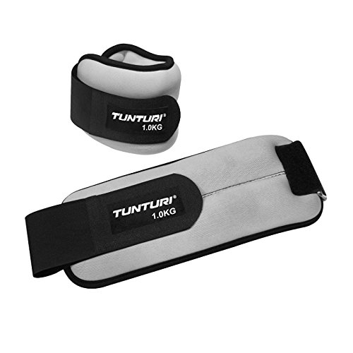 Tunturi 14TUSCL240 Lastres Muñecas, Unisex Adulto, Gris, 2 x 1 kg Tunturi 14TUSCL240 Lastres Muñecas, Unisex Adulto, Gris, 2 x 1 kg
