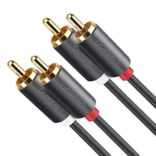 UGREEN Cable de Audio RCA, Cable 2 RCA a 2 RCA con HiFi Estéreo Sonido, RCA Cable Compatible con Amplificador, Subwoofer del Home Cinema, Altavoz, Reproductor de CD/DVD, HDTV, Mesa de Mezclas,2Metros UGREEN Cable de Audio RCA, Cable 2 RCA a 2 RCA con HiFi Estéreo Sonido, RCA Cable Compatible con Amplificador, Subwoofer del Home Cinema, Altavoz, Reproductor de CD/DVD, HDTV, Mesa de Mezclas,2Metros