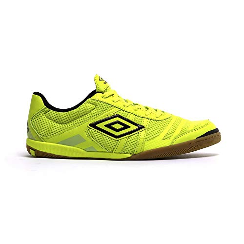 Umbro Futsal Tunder IC, Zapatilla de fútbol Sala, Volt-Navy, Talla 8.5 US (42 EU)