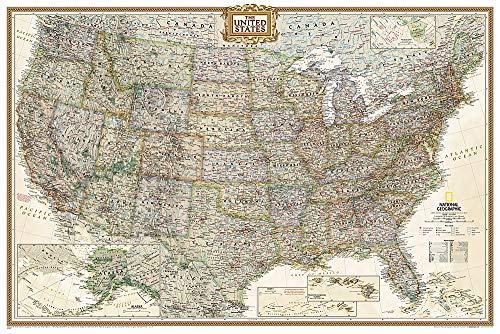 United States Executive, Poster Size, Tubed: Wall Maps U.S. (National Geographic Reference Map)