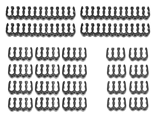 upHere 24 Piezas Set = 24 x 4, 8 x 12, 6 x 8 Cable Peine para 3 mm Cable gesleeved hasta 3,4 mm/0.13inch Negro,CM245 upHere 24 Piezas Set = 24 x 4, 8 x 12, 6 x 8 Cable Peine para 3 mm Cable gesleeved hasta 3,4 mm/0.13inch Negro,CM245