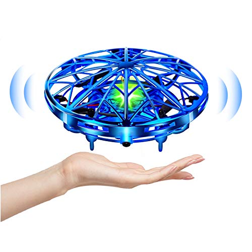 UTTORA Mini Drone para Niños Flying Toy Recargable UFO Helicóptero 360°Rotación Libre A Mano Drones Regalos para Niños Niñas Juguetes Voladores