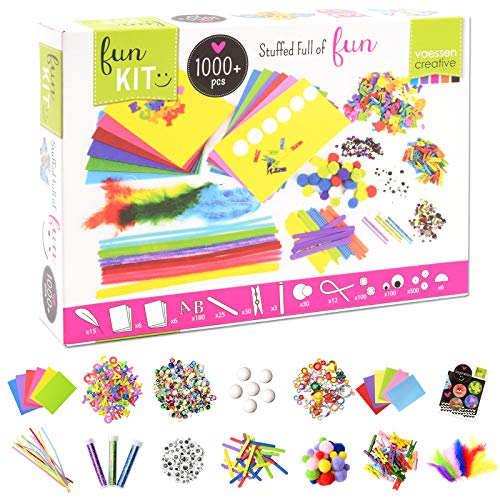 Vaessen Creative 1119-901 Kit Para Manualidades Con Más De 1000 Piezas, Multicolor, 32x22x6.5 cm Vaessen Creative 1119-901 Kit Para Manualidades Con Más De 1000 Piezas, Multicolor, 32x22x6.5 cm