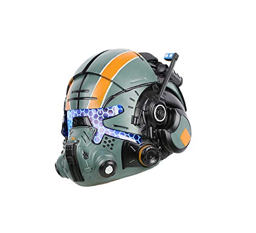 ValuePack Titanfall 2 máscara de Jack Cooper Casco Verde Resina con Glow Ojo Helmet Green Resin Glow Eyes Mask Cosplay Carnaval colleción difraz Costume Regalo Unisex para Fans del Juego ValuePack Titanfall 2 máscara de Jack Cooper Casco Verde Resina con Glow Ojo Helmet Green Resin Glow Eyes Mask Cosplay Carnaval colleción difraz Costume Regalo Unisex para Fans del Juego