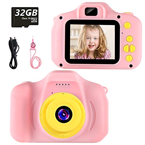 vatenick Cámara para Niños Juguete para Niños Cámara Digital para Niños pequeños 2 Inch HD Pantalla 1080P with Calidad 32GB TF Tarjeta Regalos Juguete para 3 a 12 años Niños y niñas… (Rosa) vatenick Cámara para Niños Juguete para Niños Cámara Digital para Niños pequeños 2 Inch HD Pantalla 1080P with Calidad 32GB TF Tarjeta Regalos Juguete para 3 a 12 años Niños y niñas… (Rosa)