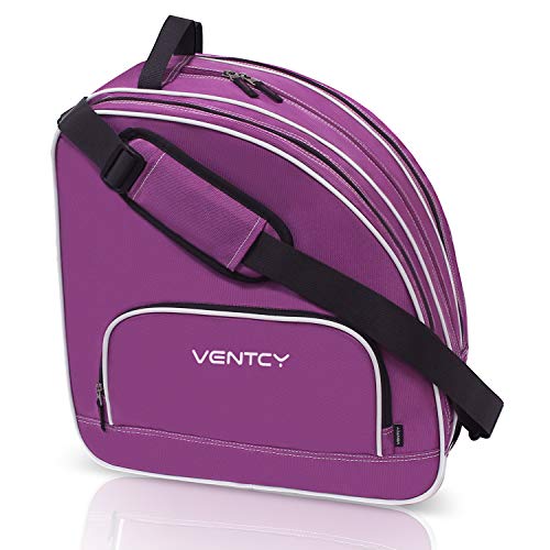 VENTCY Bolsa para Patines, Bolsa Patines Adulto, Bolsa Patines Ruedas, Bolsa Patines Línea para Nina, Bolsa Patines 4 Ruedas hasta El Tamaño 45 (EU) Púrpura