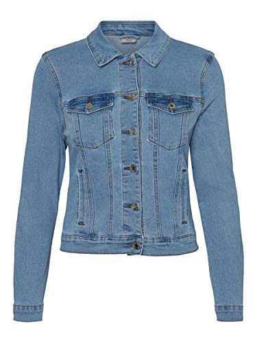 Vero Moda Vmhot SOYA LS Jacket Mix Noos Chaqueta, Azul (Light Blue Denim Light Blue Denim), 38 (Talla del Fabricante: Small) para Mujer Vero Moda Vmhot SOYA LS Jacket Mix Noos Chaqueta, Azul (Light Blue Denim Light Blue Denim), 38 (Talla del Fabricante: Small) para Mujer