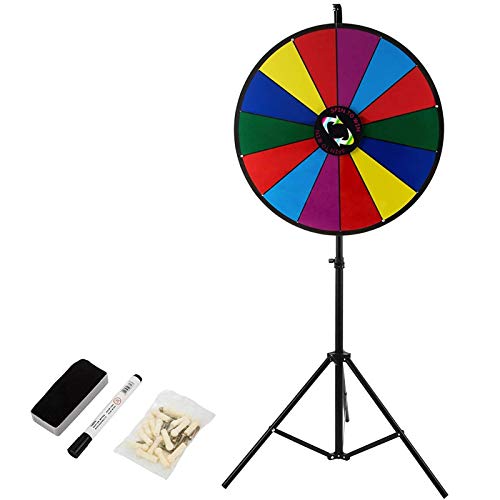 VEVOR Juego de Ruleta con Diámetro de La Rueda 46 cm Ruleta de La Fortuna con Cantidad de Ranuras 14 Juego de La Ruleta de La Suerte Adultos Ruleta de La Suerte con Trípode Ajustable para Fiesta etc. VEVOR Juego de Ruleta con Diámetro de La Rueda 46 cm Ruleta de La Fortuna con Cantidad de Ranuras 14 Juego de La Ruleta de La Suerte Adultos Ruleta de La Suerte con Trípode Ajustable para Fiesta etc.