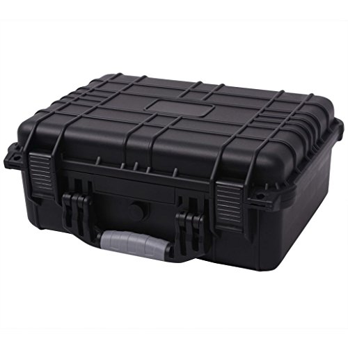 vidaXL Maletín Protector para Equipos Dimension 40,6x33x17,4 cm de Color Negro