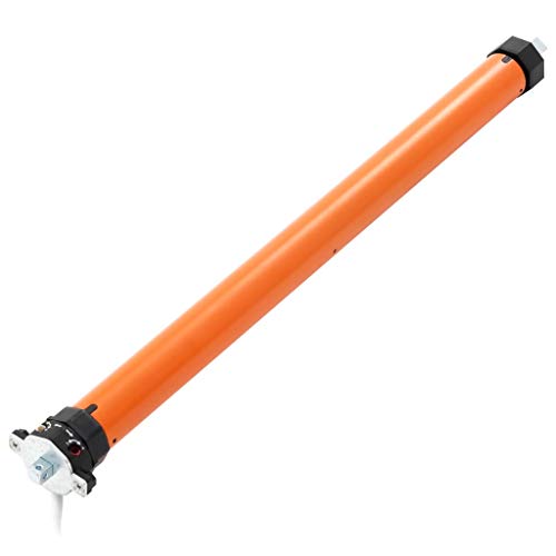 vidaXL Motor Persiana Enrollable Eléctrico 35 mm Rodillo Tubular Electromecánico Enrollar Persianas Parasoles Toldo 20-25 kg Peso Máximo 10 Nm Naranja