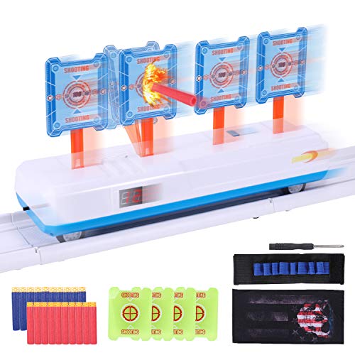 Vimzone Objetivo Digital electrónico para Pistolas Nerf, Objetivo de Disparo con reinicio automático extraíble con Efecto de luz y Sonido y 2 Modos de Disparo, Juegos de Juguetes para niños y niñas Vimzone Objetivo Digital electrónico para Pistolas Nerf, Objetivo de Disparo con reinicio automático extraíble con Efecto de luz y Sonido y 2 Modos de Disparo, Juegos de Juguetes para niños y niñas