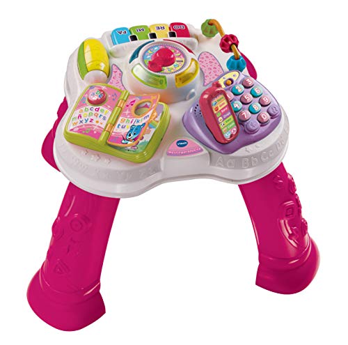 Vtech - Mesita parlanchina 2 en 1, SPB, Color rosa (80-148087) , color/modelo surtido