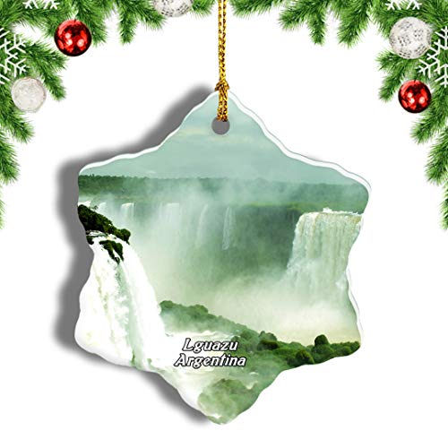Weekino Parque Nacional Iguazú Argentina Decoración de Navidad Árbol de Navidad Adorno Colgante Ciudad Viaje Porcelana Colección de Recuerdos 3 Pulgadas Weekino Parque Nacional Iguazú Argentina Decoración de Navidad Árbol de Navidad Adorno Colgante Ciudad Viaje Porcelana Colección de Recuerdos 3 Pulgadas