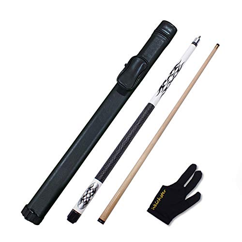 WXS 1/2 Conjunto Taco de Billar Americano con Puntas de 13 mm Hecho a Mano 148cm 21 oz American Pool Cue