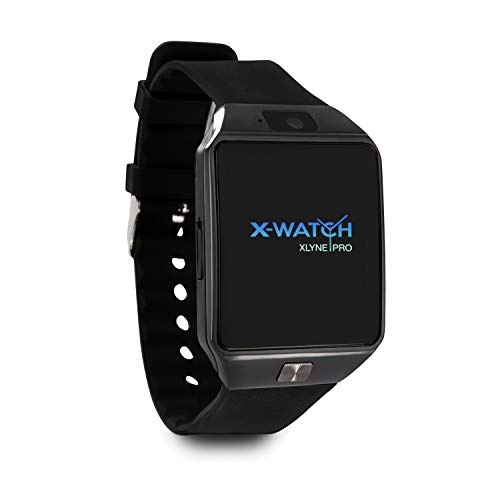 X-WATCH 54024 X30W Smartwatch con Tarjeta SIM y cámara, Black Chrome – Smartwatch iOS & Android