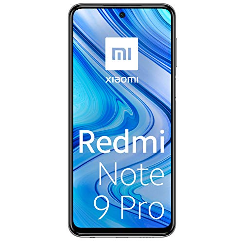 Xiaomi Redmi Note 9 Pro - Smartphone con pantalla FHD+ 6.67" DotDisplay (6 GB+128 GB, cámara cuádruple 64 MP con IA, SnapdragonTM 720G, batería 5020 mAh) Blanco [Version Española]