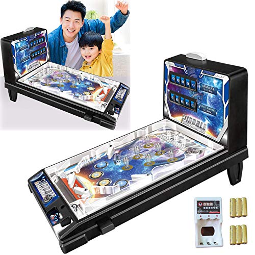 XINGG Pinball Espacio Super, Juegos De Pinball Electrónicos Espaciales, Perfecta como Regalo Friki para Niños Y Adultos, Máquinas Recreativas Retro con Luces Y Sonidos, Regalo De Fiesta De Cumpleaños