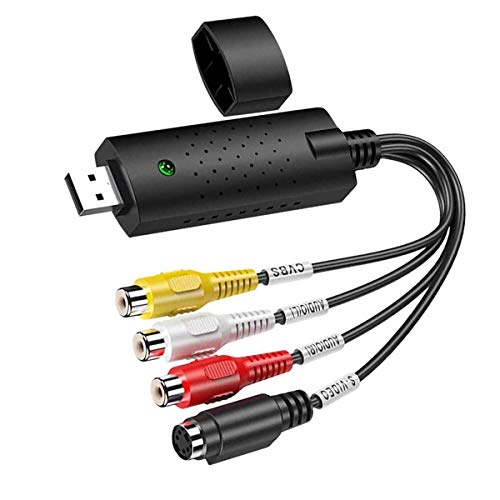XYvee Convertidor de Audio/Video USB 2.0, Video Capture, Digitalice y edite Video Desde Cualquier Fuente Analógica Incluyendo VCR DVD VCR, VHS a Digital Grabador para Windows 7 8 10 Vista XYvee Convertidor de Audio/Video USB 2.0, Video Capture, Digitalice y edite Video Desde Cualquier Fuente Analógica Incluyendo VCR DVD VCR, VHS a Digital Grabador para Windows 7 8 10 Vista