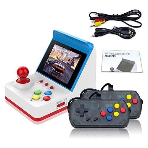 Yanhonin Mini Retro Maquina de Juego Arcada de Bolsillo,3 Pulgadas 360 Juegos Consola de Juegos Portátil Arcade de Juegos, portátil Retro Consola para Regalo de niños (Azul) Yanhonin Mini Retro Maquina de Juego Arcada de Bolsillo,3 Pulgadas 360 Juegos Consola de Juegos Portátil Arcade de Juegos, portátil Retro Consola para Regalo de niños (Azul)