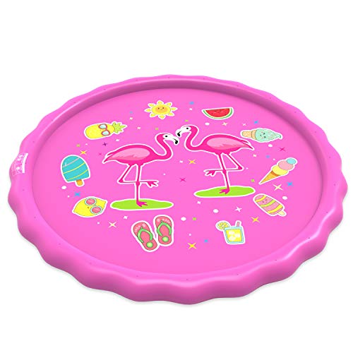 Yedda Splash Pad, Juegos de Agua para Niños, Almohadilla de Aspersor de Juego de 170 cm para Niños con Chorro de Agua, Juegos de Agua para Jardín al Aire Libre de Verano de PVC Yedda Splash Pad, Juegos de Agua para Niños, Almohadilla de Aspersor de Juego de 170 cm para Niños con Chorro de Agua, Juegos de Agua para Jardín al Aire Libre de Verano de PVC