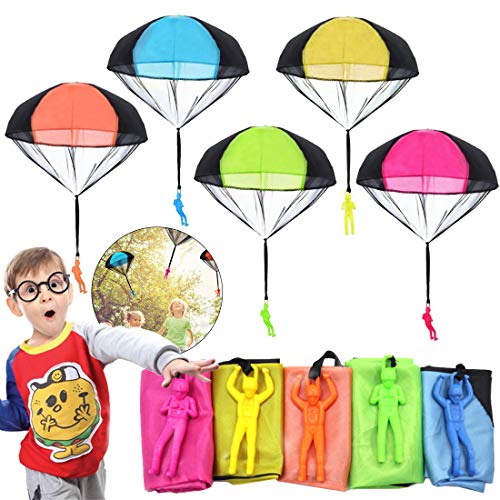 Zaloife Paracaidista Juguete Mano Lanzar Soldado Paracaídas Cometas, 10 Piezas Juguete Paracaídas Set, Juguetes al Aire Libre para Niños Juguete Regalo Fiesta Cumpleaños Las Bolsas de Relleno Zaloife Paracaidista Juguete Mano Lanzar Soldado Paracaídas Cometas, 10 Piezas Juguete Paracaídas Set, Juguetes al Aire Libre para Niños Juguete Regalo Fiesta Cumpleaños Las Bolsas de Relleno