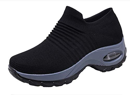 Zapatos de Trabajo Muy cómodos para Trabajos de hostelería y no resbalan-UniseZapatos Casuales Muy cómodos para Trabajos de hostelería y no resbalan-Unisex-adultox-Adulto (42 EU, Negro)