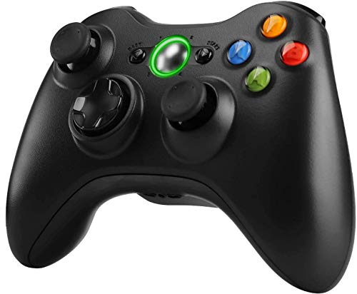 Zexrow Xbox 360 Mando de Gamepad, Mando de Juego inalámbrico con un diseño ergonómico Mejorado Joypad, Gamepad Wireless para PC/Xbox 360 (Windows XP/7/8/10)