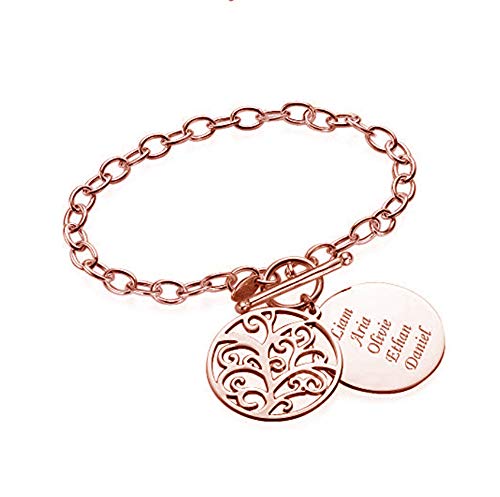 zhaolian888 Pulsera Infinito con Nombres El Colgante árbol de la Vida Podría Grabar Cualquier Nombre zhaolian888 Pulsera Infinito con Nombres El Colgante árbol de la Vida Podría Grabar Cualquier Nombre