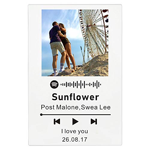 zouwii Código de Spotify Personalizado Tablero de música de acrílico Personalizado SpotifyGlass Personal Mini Polaroid Photo Style Placa de álbum de Fotos de acrílico de Aniversario zouwii Código de Spotify Personalizado Tablero de música de acrílico Personalizado SpotifyGlass Personal Mini Polaroid Photo Style Placa de álbum de Fotos de acrílico de Aniversario