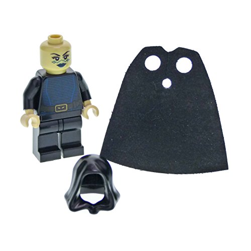 1 figura del sistema Lego Star Wars Clone Wars Barriss Offee Torso Negro Rayas Azul Cinturón Marrón Cabeza Beige Capa Capa Capa Capa Negro SW269
