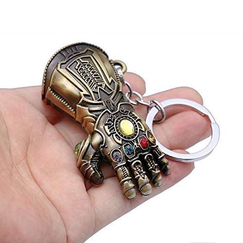 1 llavero con diseño de guantelete de infinito, abridor de botellas Thanos, llavero abrebotellas de cerveza Thanos (bronce) 1 llavero con diseño de guantelete de infinito, abridor de botellas Thanos, llavero abrebotellas de cerveza Thanos (bronce)