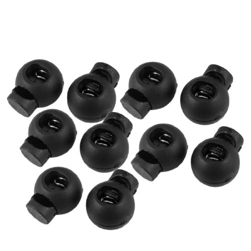 10 piezas de plástico de color negro muelle de palanca cabeza redonda cable Locks juego de bombillas para coche