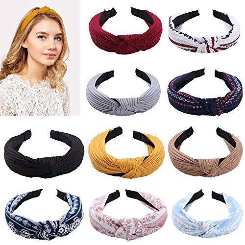 10 piezas diadema elástica para mujer gasa flor diadema impresa nudo de moda diadema diadema 10 piezas diadema elástica para mujer gasa flor diadema impresa nudo de moda diadema diadema