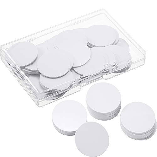 10 Tarjetas NFC 215, Tarjetas NFC 215 en Blanco Regrabables con Forma de Moneda de 25 mm/ 0,98 Pulgadas Compatible con TagMo Amiibo y NFC Teléfonos Móviles y Dispositivos Habilitados, Incluye 1 Caja