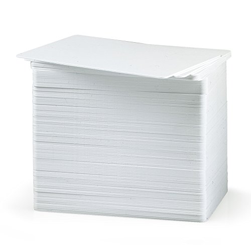 100Tarjetas plásticas PVC blancas (laminadas). Ideales para ser impresas. Tamaño CR80, tipo VISA