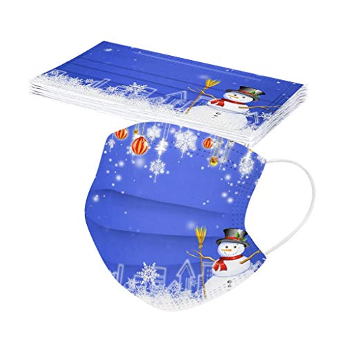 10/20/50 unidades desechables para adultos, boca y nariz, con motivo navideño, bandana, transpirable, protección contra el polvo, bandana, para mujeres, hombres, resistente al polvo 10/20/50 unidades desechables para adultos, boca y nariz, con motivo navideño, bandana, transpirable, protección contra el polvo, bandana, para mujeres, hombres, resistente al polvo
