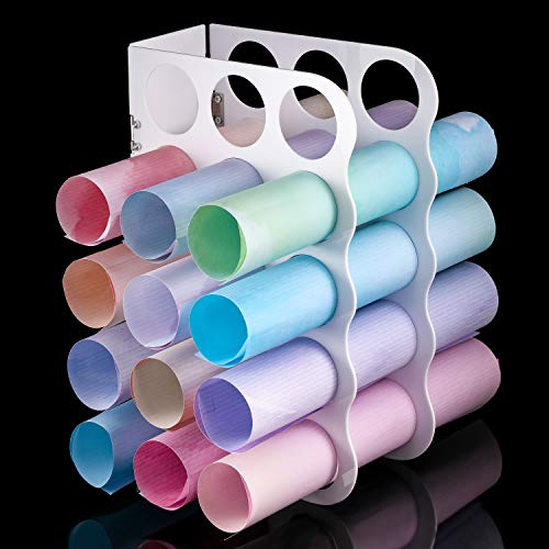 15 Agujeros Estante de Almacenamiento de Vinilo Soporte de Exhibición de Múltiples Agujeros Grandes para Rollos de Vinilo y Más (12 Pulgadas x 7,8 Pulgadas, Apertura de 2 Pulgadas) (Blanco) (Blanco) 15 Agujeros Estante de Almacenamiento de Vinilo Soporte de Exhibición de Múltiples Agujeros Grandes para Rollos de Vinilo y Más (12 Pulgadas x 7,8 Pulgadas, Apertura de 2 Pulgadas) (Blanco) (Blanco)