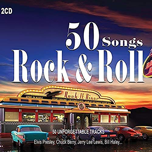 2 CD 50 Canzoni Rock and Roll. 50 Hits Originali di Chuck Berry, Elvis Presley, Jarry Lee Lewis, Fats Domino