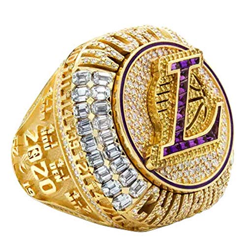 2020 Los Angeles Lakers LA James championship anillo de la NBA anillo de oro del campeonato - Diámetro 19 MM, circunferencia 57,5 MM 2020 Los Angeles Lakers LA James championship anillo de la NBA anillo de oro del campeonato - Diámetro 19 MM, circunferencia 57,5 MM
