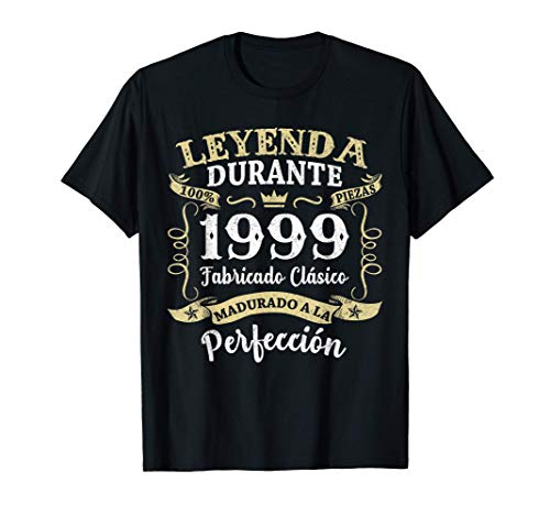 22 Años Cumpleaños Regalos Hombre Las Leyendas Nacen En 1999 Camiseta