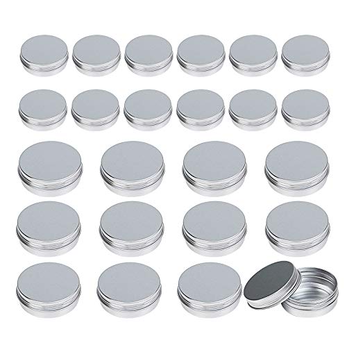 24 pcs lata aluminio vacio LANMOK hacer labio Ungüento de dos diferente de 30ml y 60ml para cosmetica, viajes almacenamiento, aceite, etc