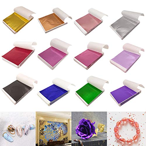 240 Hojas Hojas de Pan de Oro de Imitación Papel,Multicolor Papel hoja Oro,Pan de Oro para Proyectos de Arte,para Decoración Artística, Artesanía, Dorado, Muebles, Uñas, Pinturas,9x 9cm. 240 Hojas Hojas de Pan de Oro de Imitación Papel,Multicolor Papel hoja Oro,Pan de Oro para Proyectos de Arte,para Decoración Artística, Artesanía, Dorado, Muebles, Uñas, Pinturas,9x 9cm.