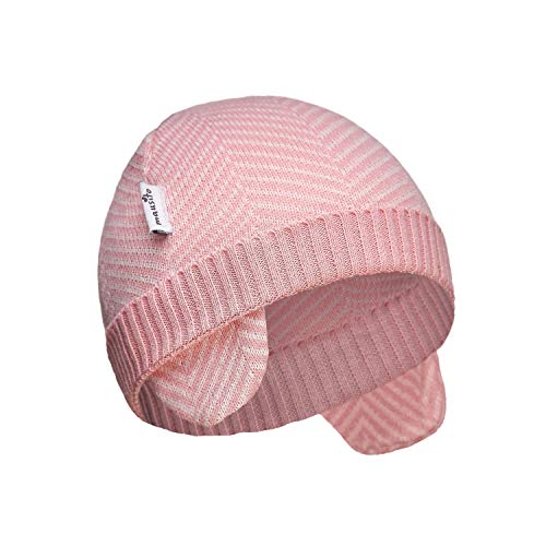 3 a 6 Meses I 100% Algodón orgánico I Gorro de bebé I LÍNEA Premium I niños y niñas I AVENTUREUX I Cómodo y Suave I Invierno y otoño I Beanie l Orejeras l Lavable a máquina