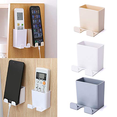3 Piezas Caja Almacenamiento Control Remoto, ABS Montaje en La Pared con Gancho Caja Organizadora para Soporte Carga para Teléfono Móvil, Caja Almacenamiento para Control Remoto(A) 3 Piezas Caja Almacenamiento Control Remoto, ABS Montaje en La Pared con Gancho Caja Organizadora para Soporte Carga para Teléfono Móvil, Caja Almacenamiento para Control Remoto(A)