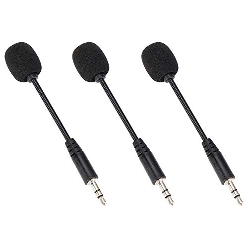 3PCS Micrófono, Micrófono de Condensador de Jack de 3.5 mm, Mini Micrófono Extendido Flexible Ajustable para Computadora y Teléfono Móvil 3PCS Micrófono, Micrófono de Condensador de Jack de 3.5 mm, Mini Micrófono Extendido Flexible Ajustable para Computadora y Teléfono Móvil