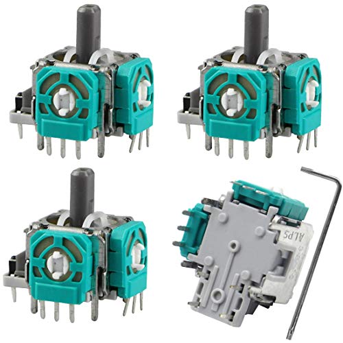 4 PCs Joystick Analógico de Repuesto para Xbox One Controller Mando Inalámbrico, 3D Módulo Reemplazo de Sensor Análogo de Controlador para Xbox One, One S, One X and Elite 4 PCs Joystick Analógico de Repuesto para Xbox One Controller Mando Inalámbrico, 3D Módulo Reemplazo de Sensor Análogo de Controlador para Xbox One, One S, One X and Elite