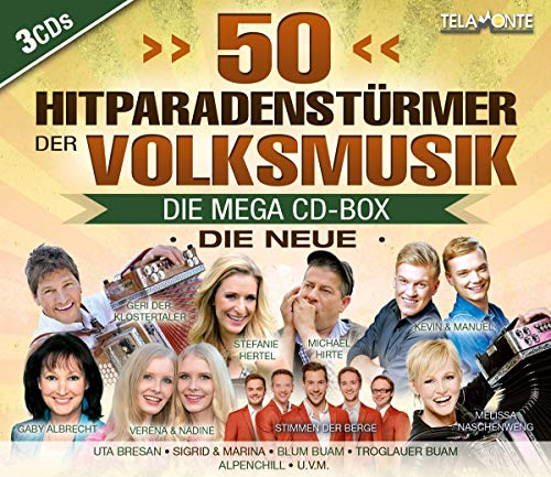 50 Hitparadenstürmer der Volksmusik-die Megacd-Box