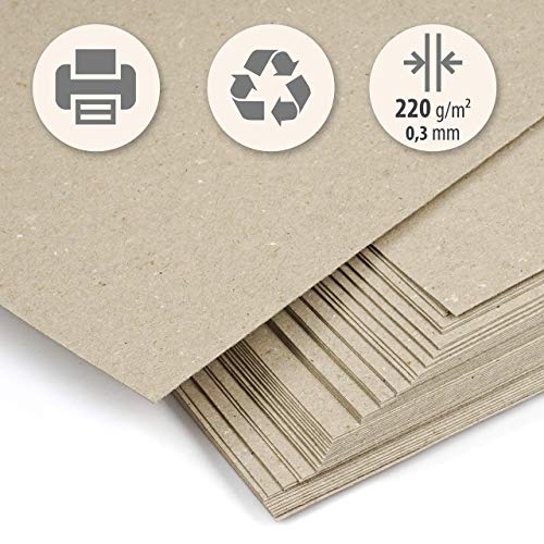 50 hojas papel grueso Cartón reciclado beig kraft claro DIN A4 220 g/m², Cartoncillo compacto para imprimir, manualidades, scrapbook, etiquetas, tarjetas de visita. 50 hojas papel grueso Cartón reciclado beig kraft claro DIN A4 220 g/m², Cartoncillo compacto para imprimir, manualidades, scrapbook, etiquetas, tarjetas de visita.