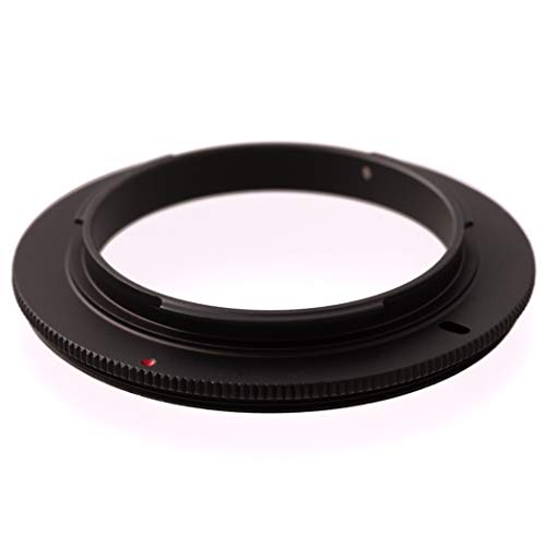 52mm Anillo de inversión de Macro, Adaptador para Macro fotografia. Compatible con Canon EOS 2000D 4000D 200D 800D 80D 6D Mark II 6D 7D Mark II 5D Mark IV EOS-1D X Mark II 5DS R 5DS